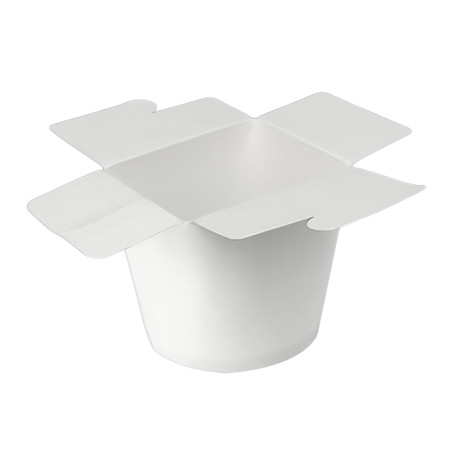 Papieren Take-Out Container 100% ECO Wit 26Oz/780ml (50 stuks)