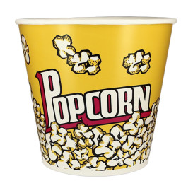 Papieren Popcorn doosje 5100ml 22,5x16x21cm (50 stuks) 