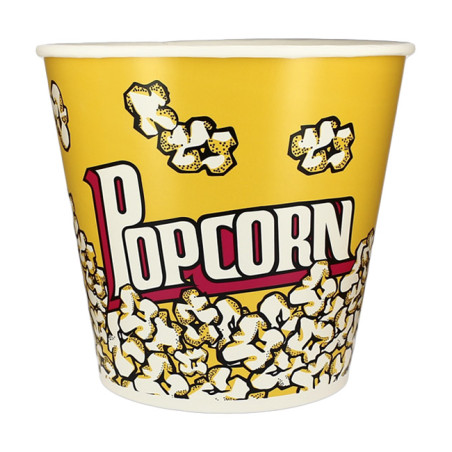 Papieren Popcorn doosje 5100ml 22,5x16x21cm (50 stuks) 