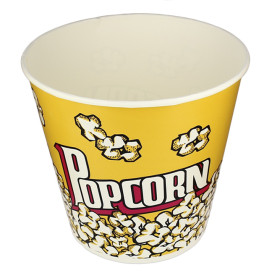 Papieren Popcorn doosje 5100ml 22,5x16x21cm (50 stuks) 