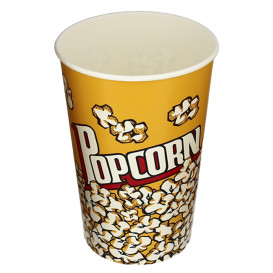 Papieren Popcorn doosje 1920ml 13,3x10x19,5cm (500 stuks)