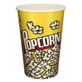 Papieren Popcorn doosje 1380ml 12,4x9x17cm (500 stuks)