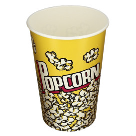 Papieren Popcorn doosje 1380ml 12,4x9x17cm (500 stuks)