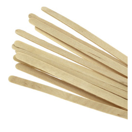 Houten koffie roerstaafje Naturel 14cm (10000 stuks)