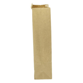 Papieren zak zonder handvat kraft met venster 12+6x23,5cm (50 stuks)