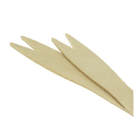 Houten vleespennen Snaks Natural 8,5cm (1000 stuks)