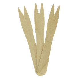 Houten vleespennen Snaks Natural 8,5cm (1000 stuks)