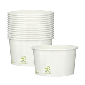 Papieren ijs Container Eco-Vriendelijk 100ml (65 stuks) 