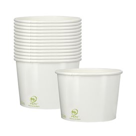 Papieren ijs Container Eco-Vriendelijk 260ml (1.320 stuks)