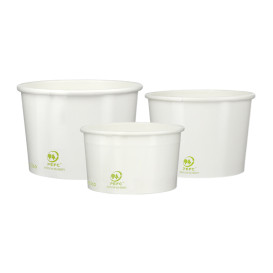 Papieren ijs Container Eco-Vriendelijk 310ml (50 stuks) 