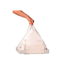 Plastic T-shirt tas voor Pizza Boxes 50/26*60cm 