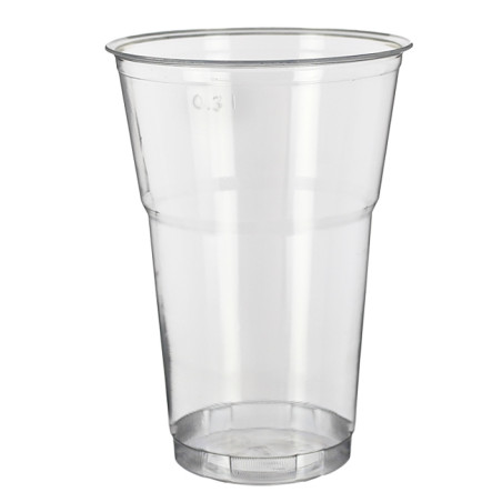 Herbruikbare Plastic PS Kristal Beker "Diamant" 350ml Ø8,0cm (25 stuks) 