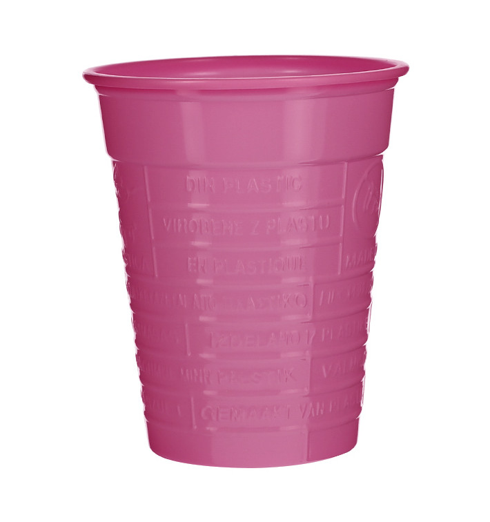 Plastic PS beker fuchsia 200ml Ø7cm (1.500 stuks)