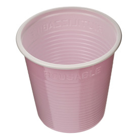 Herbruikbare Economy Beker PS Tweekleurig roze 230ml (420 stuks)