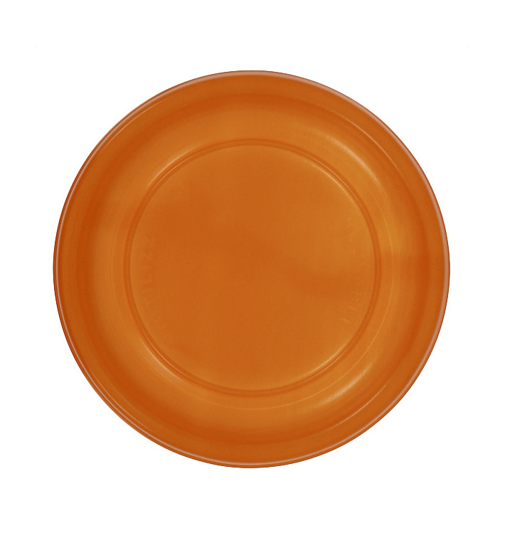 Herbruikbare Bord Economische PS Oranje Ø17cm (25 stuks) 