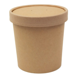 Kraft Kartonnen Pot 16Oz/450ml Ø10cm (500 Stuks)