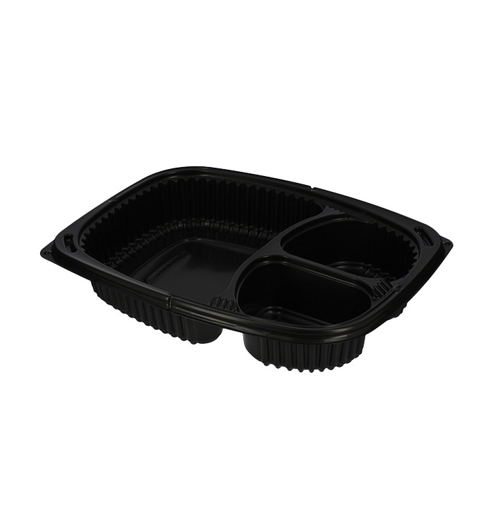 Plastic PP Container Rechthoekige vorm 3C 1250ml 25,5x18,9x4,5cm (320 stuks)