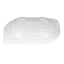 Plastic Deksel transparant Container PP 250/350 en 450ml 14,2x11,1x2cm (640 stuks)