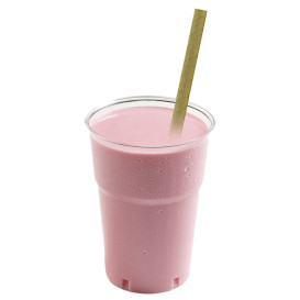 Papieren rechte rietjes kraft "Smoothie" Ø0,8cm 19,7cm (3.000 stuks)