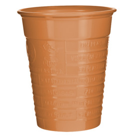 Plastic PS beker oranje 200ml Ø7cm (50 stuks) 