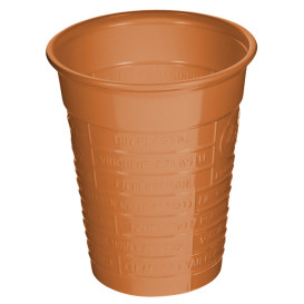 Plastic PS beker oranje 200ml Ø7cm (50 stuks) 