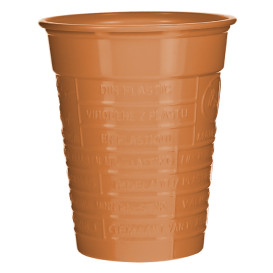 Plastic PS beker oranje 200ml Ø7cm (1.500 stuks)