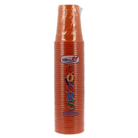 Plastic PS beker oranje 200ml Ø7cm (1.500 stuks)