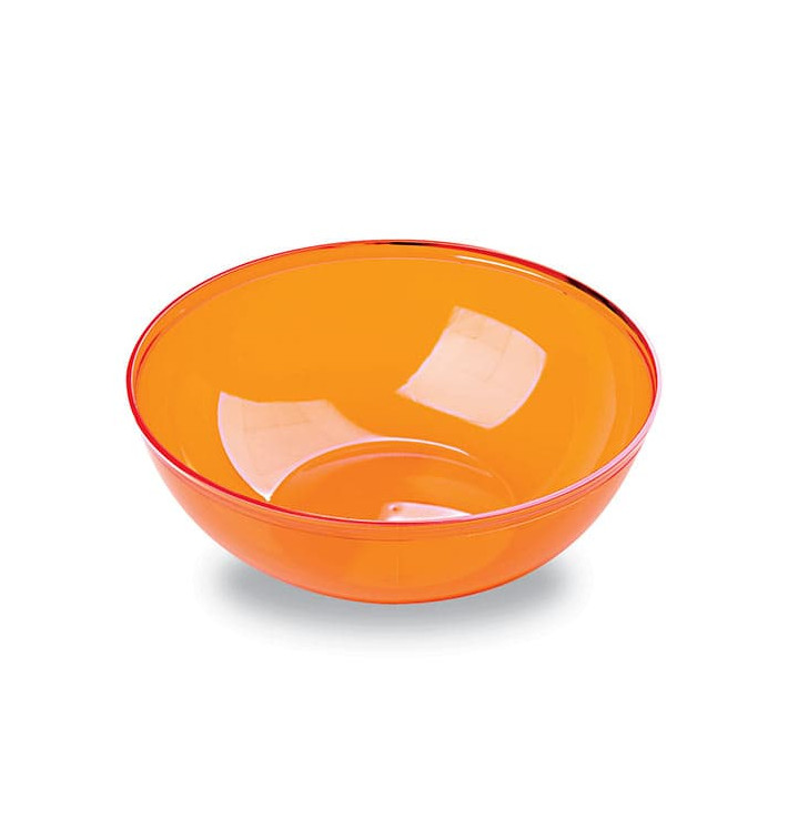 Plastic Kom PS Kristal Hard oranje 400ml Ø14cm 