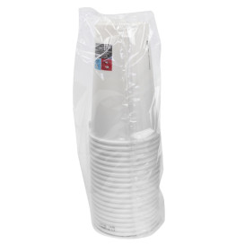 Papieren beker 20 Oz/600ml wit Ø8,9cm (20 stuks) 