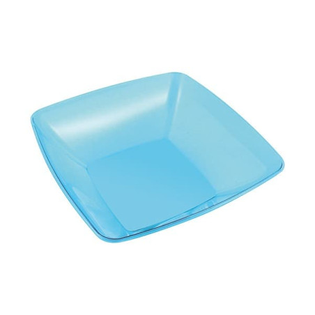 Plastic Kom PS Kristal Hard turkoois 480ml 14x14cm (60 stuks)