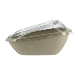 Suikerriet Container met Deksel 750ml 19x19x8cm (90 stuks)