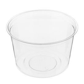 Tub Deli Container PLA transparant Compostable 470ml (500 stuks)