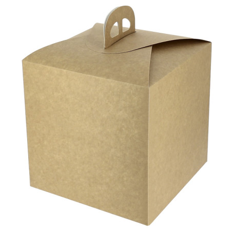 Doos voor panettone van KraftKarton 500g 18,5x18,5x18,5cm (100 Stuks)