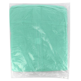 Wegwerp-laboratoriumjas TST PP Velcro Groen XL 35gr (100 stuks)