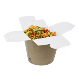 Papieren take-out Container kraft 800ml (500 stuks)