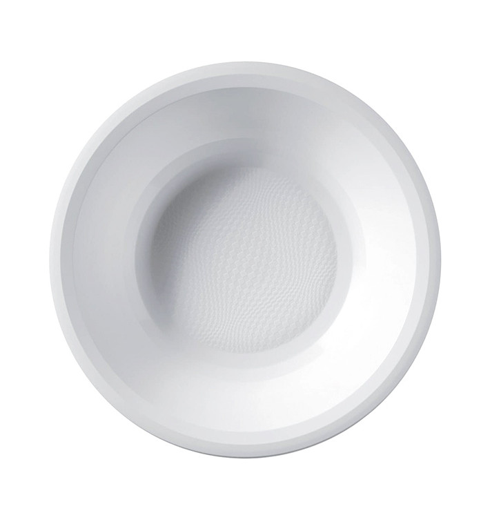 Plastic bord Diep wit "Rond vormig" PP Ø19,5 cm (25 stuks) 