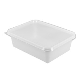 Plastic Deksel voor dienblad transparant 15,7x11,2x5,1cm (100 stuks) 