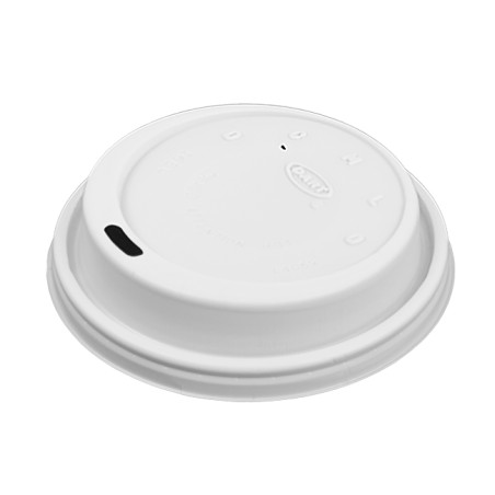 Plastic Deksel PS "Cappuccino" wit Ø9,4cm (1000 stuks)