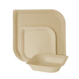 Suikerriet bord Bagasse en Bamboe 15,0 cm (1.000 stuks)