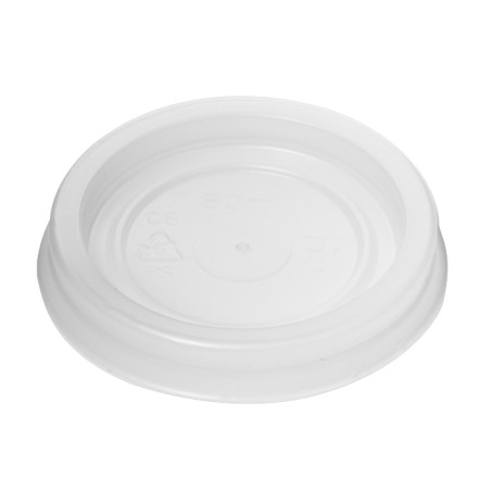 Plastic Deksel PS Ø5,7cm voor beker 80/100ml (100 stuks) 