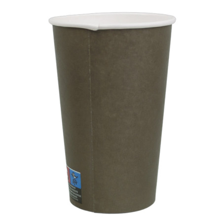 Papieren Beker Bruin 16Oz/480ml Ø9,0cm (50 Stuks)