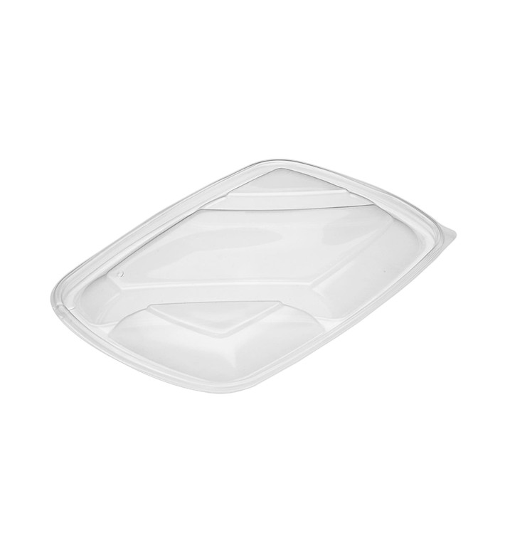 Plastic Deksel voor Deli Container PP Rechthoekige vorm 3C zwart 28x20cm (50 stuks) 