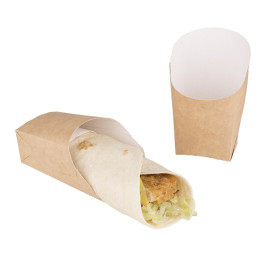 Kartonnen verpakking voor wraps kraft 60x50x12cm (25 stuks) 