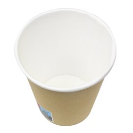 Papieren beker 9 Oz/280ml Kraft-Kraft Ø8,1cm (1.000 Stuks)