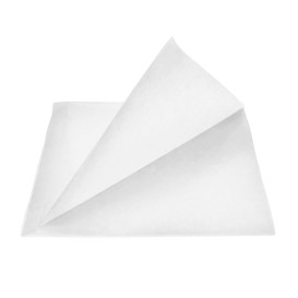 Papieren zak Vetvrij open L vormig 15 x15,2cm wit (4000 stuks)