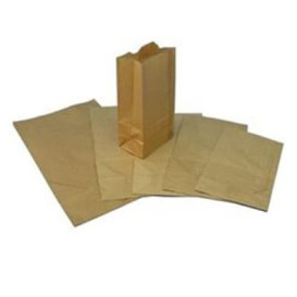 Papieren zak zonder handvat kraft bruin 15+9x28cm (25 stuks) 