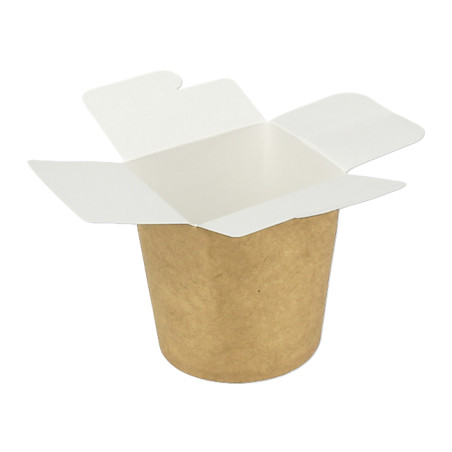 Papieren Take-Out Container 100% ECO Kraft 16Oz/480ml (50 stuks)