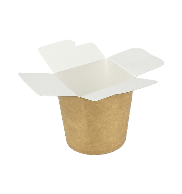 Papieren Take-Out Container 100% ECO Kraft 16Oz/480ml (500 stuks)