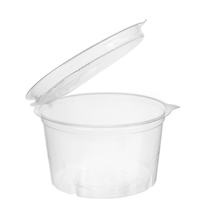 Plastic Container APET Rond vormig transparant 400ml Ø12cm (480 stuks)