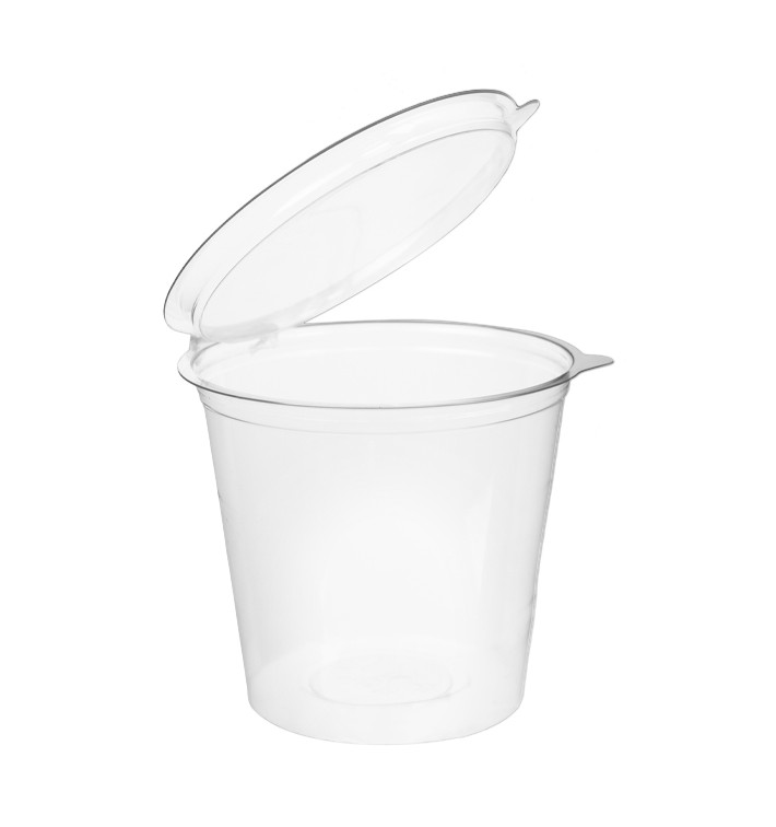 Plastic Container APET Rond vormig transparant 1000ml Ø13,4cm (180 stuks)